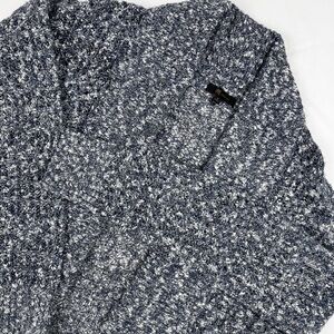 FRYE Women’s Marled Knit Open Cardigan Oversized Sweater Dress Blue Size Small‎